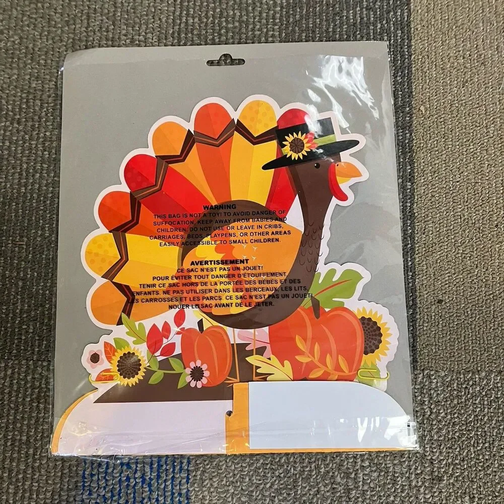 Thanksgiving Decorations Centerpieces Lot Of 4 Turkey Scarecrow Cornucopia